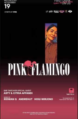 TWO FOLD GUNAWARMAN JAKARTA - PINK FLAMINGGO