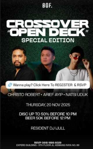 BOF KEMANG JAKARTA - CROSSOVER OPEN DECK