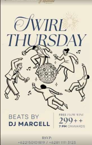 J.SPARROW JAKARTA - SWIRL THURSDAY