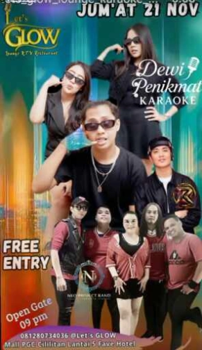 LETS GLOW (PGC) KTV LOUNGE BAR JAKARTA - FRIDAY