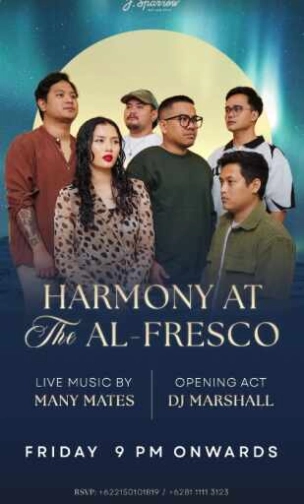 J.SPARROW JAKARTA - HARMINY AT THE AL-FRESCO