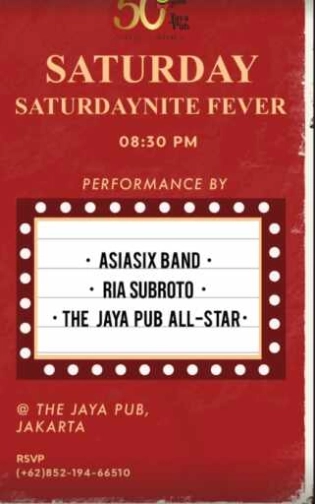 JAYA PUB JAKARTA - SATURDAYNITE FEVER