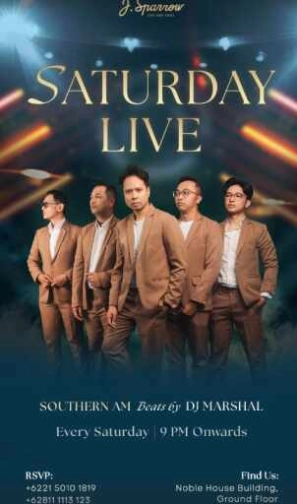 J.SPARROW JAKARTA - SATURDAY LIVE