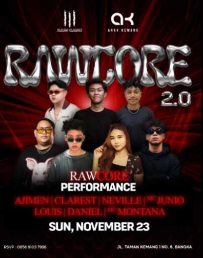 ANAK KEMANG CAFE JAKARTA - RAWCORE