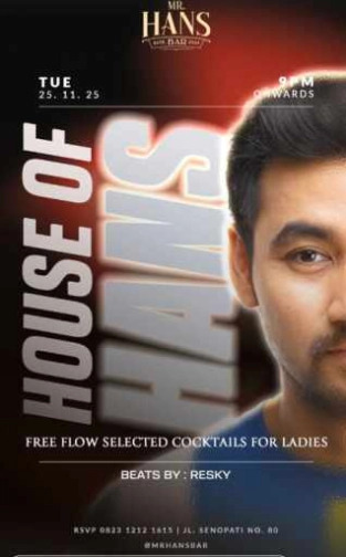 MR HANS BAR JAKARTA - HOUSE OF HANS
