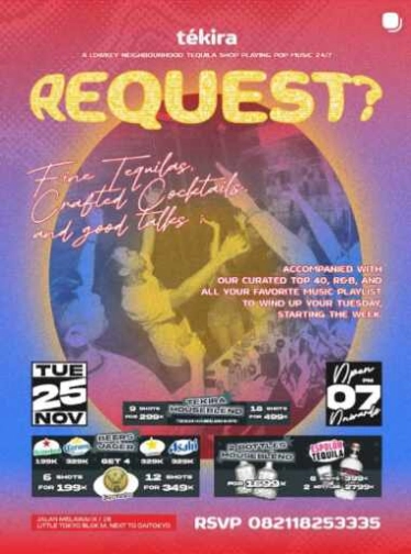 TEKIRA BLOK M JAKARTA - TUESDAY