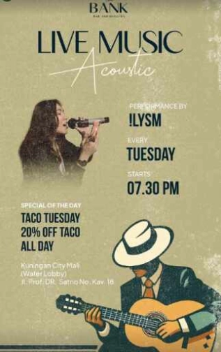THE BANK KUNINGAN JAKARTA - LIVE MUSIC ACOUSTIC