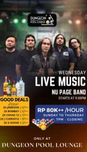 DUNGEON POOL LOUNGE KEMANG JAKARTA - WEDNESDAY