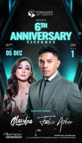 TIFFANEY BAR LOUNGE & KTV BEKASI - 6TH ANNIVERSARY