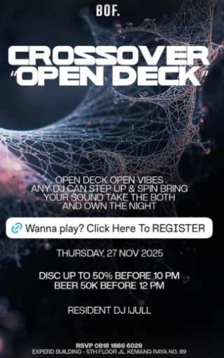 BOF KEMANG JAKARTA - CROSSOVER OPEN DECK