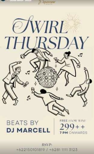 J.SPARROW KUNINGAN JAKARTA - SWIRL THURSDAY