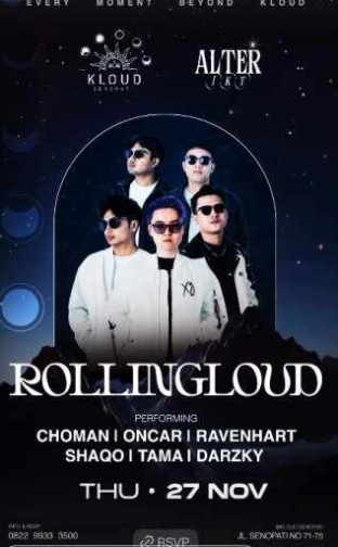 KLOUD SKY DINING & LOUNGE SENOPATI JAKARTA - ROLLING KLOUD
