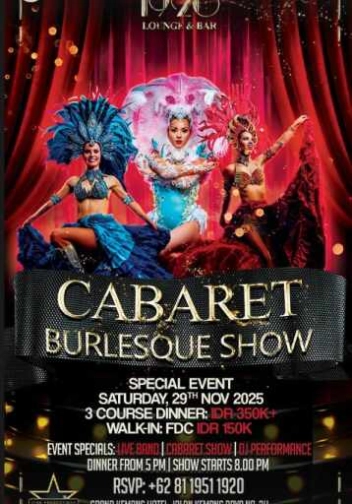 1920 LOUNGE KEMANG JAKARTA - CABARET BURLESQUE SHOW