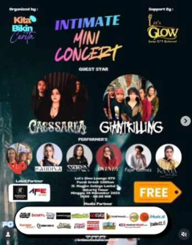 LETS GLOW (PGC) KTV LOUNGE BAR JAKARTA - INTIMATE MINI CONCERT