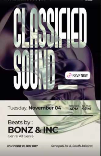 007 COCKTAIL & WHISKY BAR SENOPATI JAKARTA - CLASSIFIED SOUND