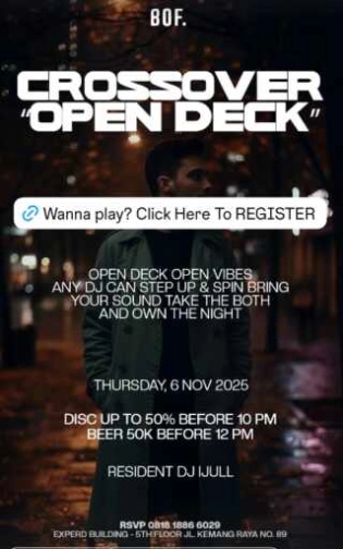 BOF JAKARTA - CROSSOVER OPEN DECK