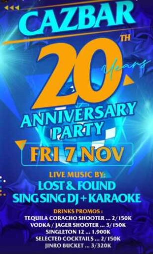 CAZBAR JAKARTA - 20 YEARS ANNIVERSARY PARTY