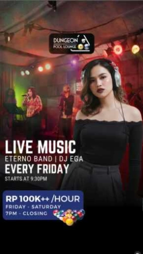 DUNGEON POOL LOUNGE JAKARTA - FRIDAY