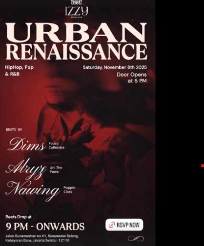 IZZY SOCIAL CLUB JAKARTA - URBAN RENAISSANCE