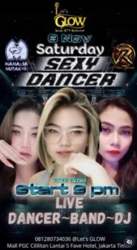 LETS GLOW (PGC) KTV LOUNGE BAR JAKARTA - SATURDAY