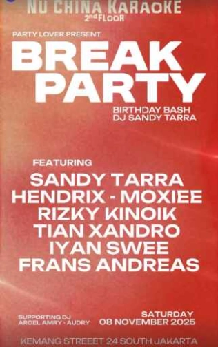 NU CHINA JAKARTA - BREAK PARTY