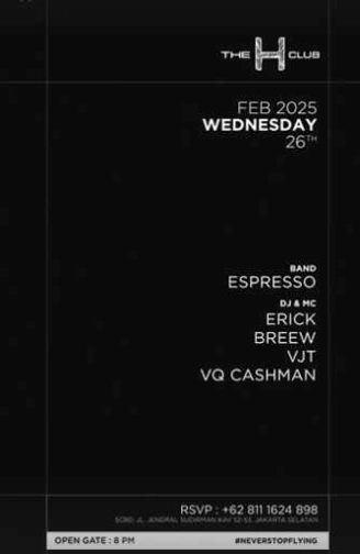 THE H CLUB SCBD JAKARTA - WEDNESDAY
