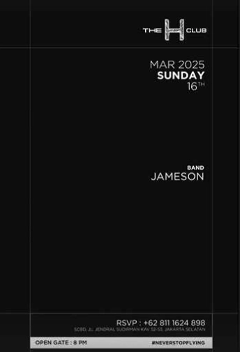 THE H CLUB SCBD JAKARTA - SUNDAY