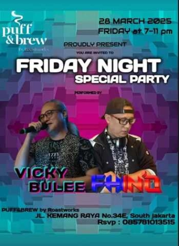 PUFF & BREW KEMANG JAKARTA - FRIDAY NIGHT