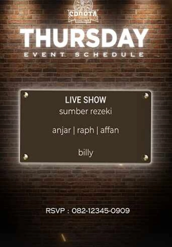 SPARTA LIVE BAR KEMANG JAKARTA - THURSDAY