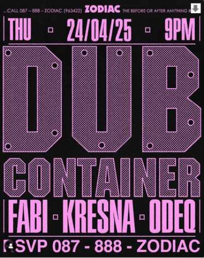 ZODIAC SENOPATI JAKARTA - DUB CONTAINER