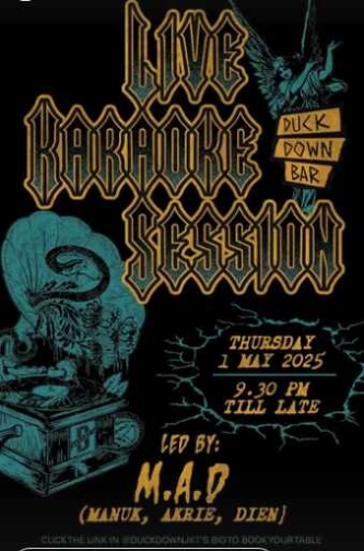 DUCK DOWN GUNAWARMAN JAKARTA - LIVE KARAOKE SESSION