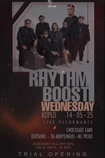 LUFRE BAR & LOUNGE SENOPATI JAKARTA - RHYTHM BOOST WEDNESDAY