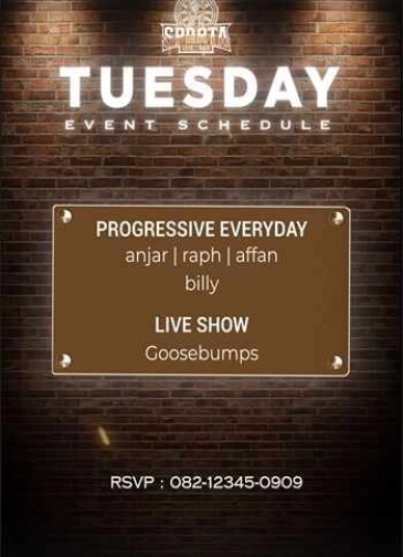 SPARTA LIVE BAR KEMANG JAKARTA - TUESDAY