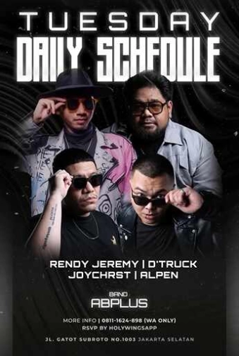 W SUPER CLUB TEBET JAKARTA - TUESDAY DAILY SCHEDULE