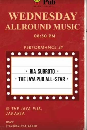 JAYA PUB MENTENG JAKARTA - WEDNESDAY ALLAROUND MUSIC