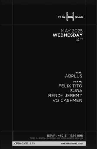 THE H CLUB SCBD JAKARTA - WEDNESDAY