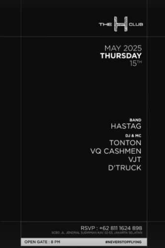 THE H CLUB SCBD JAKARTA - THURSDAY