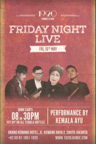 1920 LOUNGE KEMANG JAKARTA - FRIDAY NIGHT LIVE