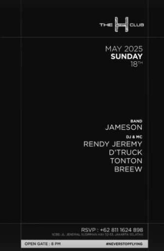 THE H CLUB SCBD JAKARTA - SUNDAY
