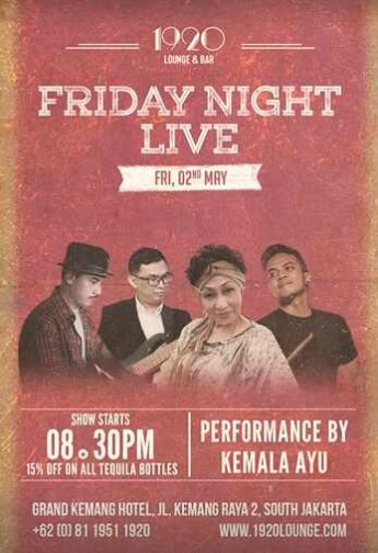 1920 LOUNGE KEMANG JAKARTA - FRIDAY NIGHT LIVE