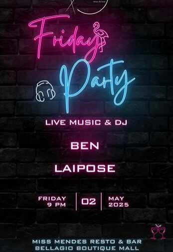 MISS MENDES RESTO KUNINGAN JAKARTA - FRIDAY PARTY