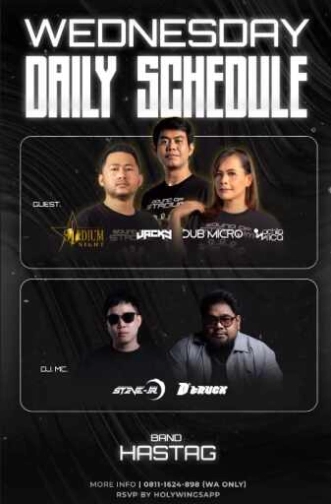 W SUPER CLUB TEBET JAKARTA - WEDNESDAY DAILY SCHEDULE