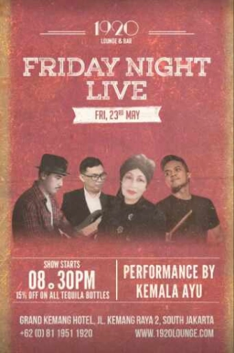 1920 LOUNGE KEMANG JAKARTA - FRIDAY NIGHT LIVE