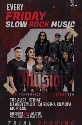 LUFRE BAR & LOUNGE SENOPATI JAKARTA - FRIDAY SLOW ROCK MUSIC