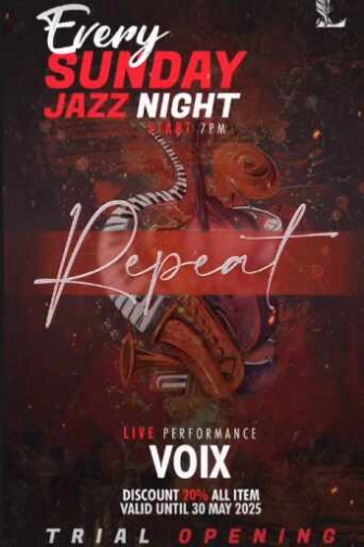LUFRE BAR & LOUNGE SENOPATI JAKARTA - SUNDAY JAZZ NIGHT