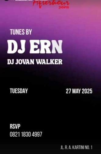 AFTERHOUR POINS JAKARTA - TUESDAY