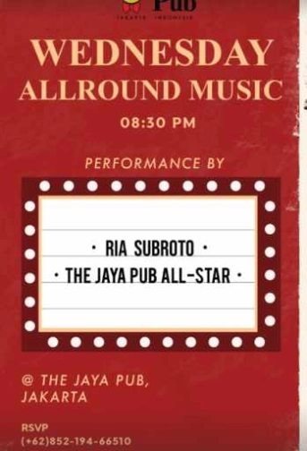 JAYA PUB MENTENG JAKARTA - WEDNESDAY ALLAROUND MUSIC