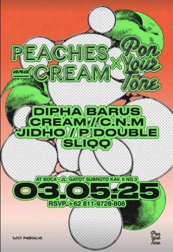 BOCA SETIABUDI JAKARTA - PEACHES AND CREAM X PON YOUR TONE