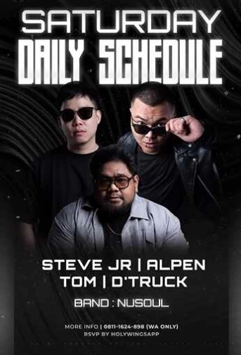 W SUPER CLUB TEBET JAKARTA - SATURDAY DAILY SCHEDULE