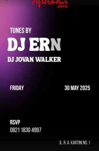 AFTERHOUR POINS JAKARTA - FRIDAY